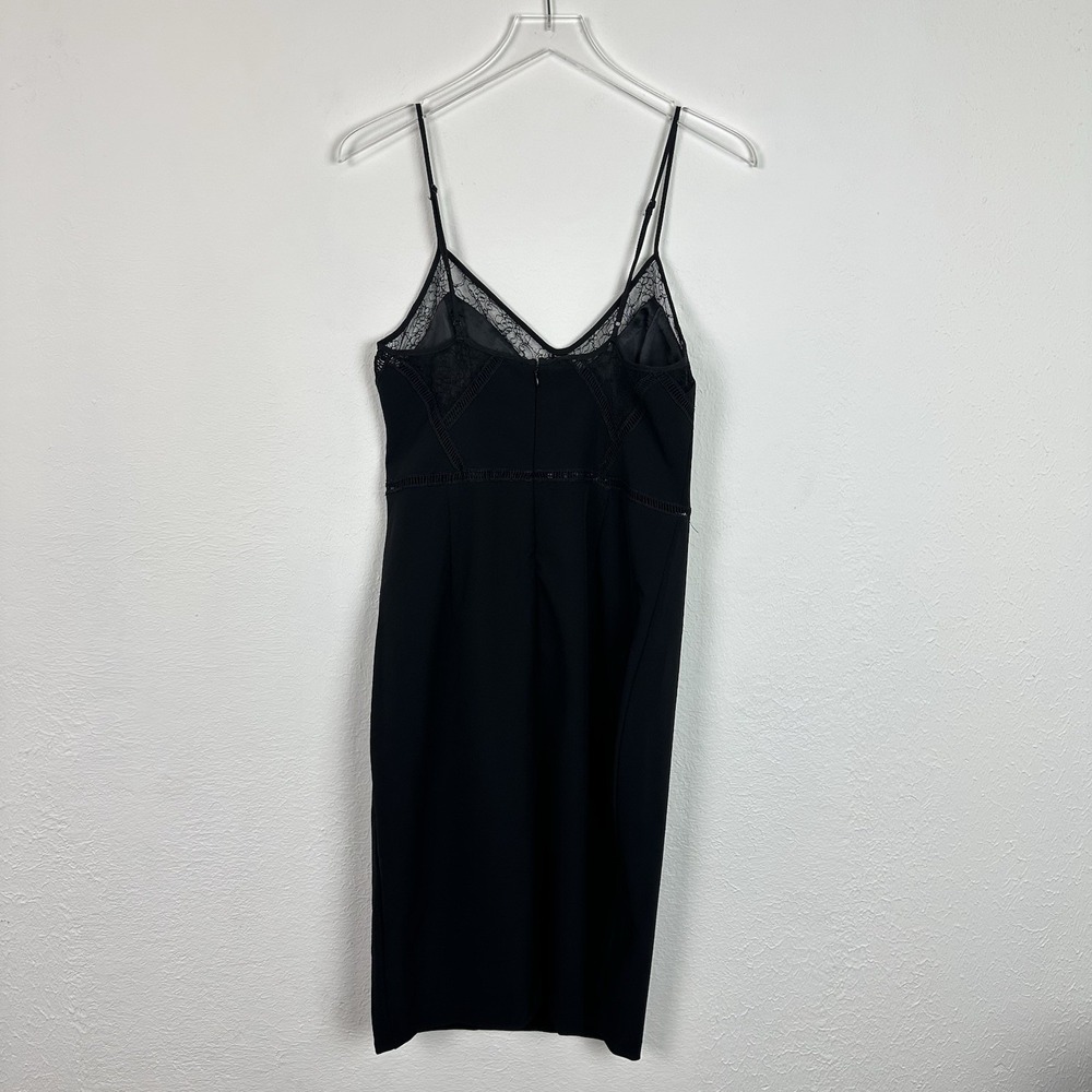 NWT BARDOT NORDSTROM Jayne Lace-inset Cocktail Dress Black Size 10 / Large - Picture 7 of 7